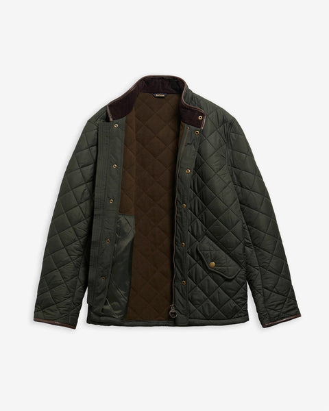 Barbour - Powell Quilted Jacket - Men's - Sage - MQU0281