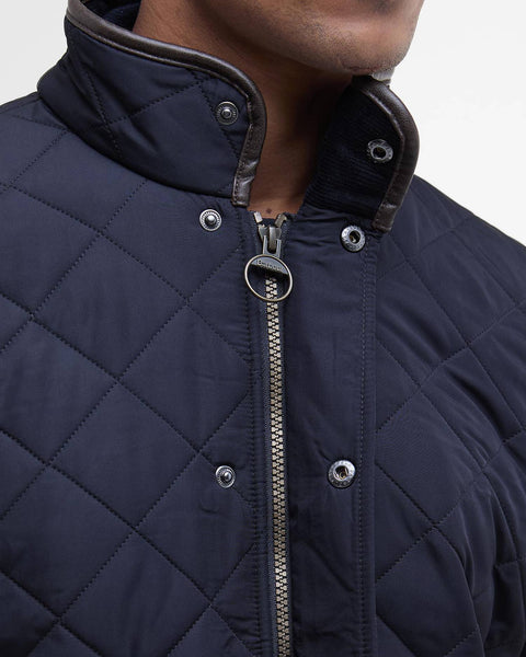 Barbour - Powell Quilted Jacket - Men's - Navy - MQU0281