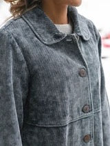 April Cornell - Farmer's Market Corduroy Jacket - Navy - JKA5009Z