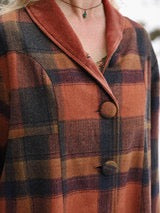 April Cornell - Cabin Plaid Jacket - Rust - JKA5348Z