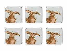 Wrendale Hare Coasters - 6pk