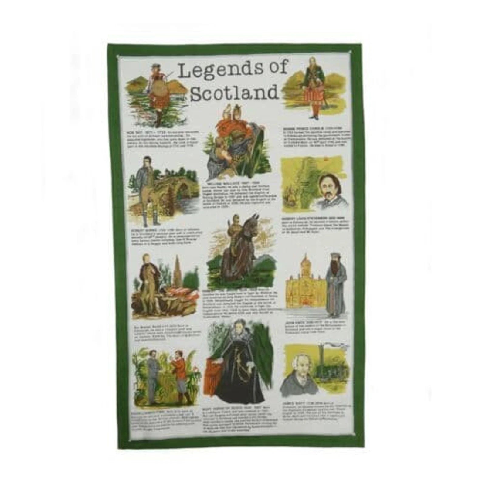 Glen Appin Tea Towel - Legends Of Scotland