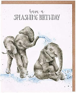 Wrendale Card - Splashing Birthday