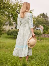 April Cornell Seaside Prairie Dress - Pale Aqua