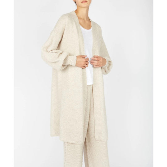 IrelandsEye - Raven Jersey Cardigan - Eggshell C247