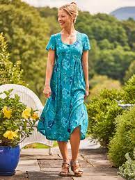 April Cornell Panama Breeze Dress - Turquoise