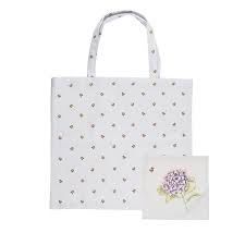 Wrendale Foldable Bag - Hydrangea Bee