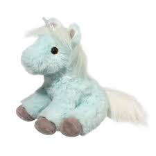 Douglas Cuddle Toys - Bonnie Ice Blue Unicorn Mini