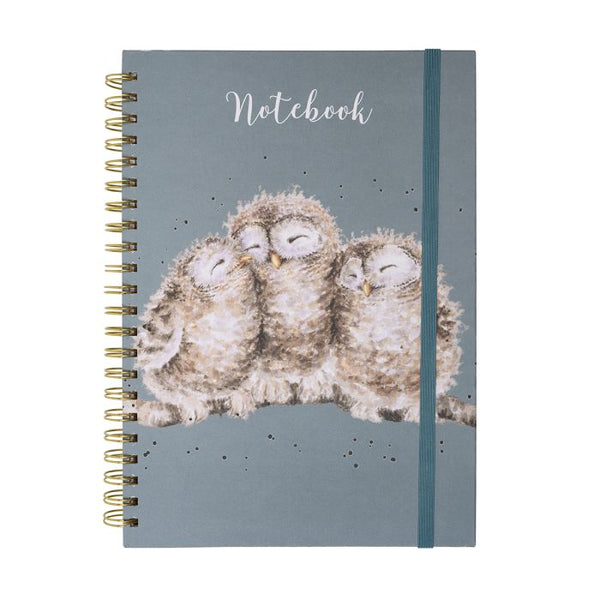 Wrendale Large Spiral Journal - "Owlets" Owl