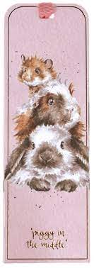 Wrendale "Piggy In The Middle" Bookmark