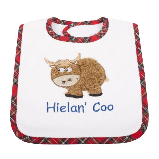 Glen Appin Hielan’ Coo Embroidered Bib