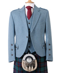 Crail Tweed Jacket and Vest - Blue