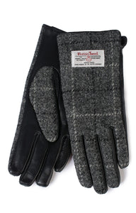 Glen Appin Ladies Gloves - Grey Harris Tweed