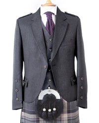 Crail Tweed Jacket and Vest - Charcoal
