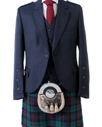 Crail Tweed Jacket and Vest - Midnight