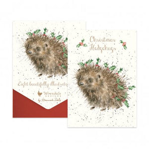 Wrendale Christmas Hedgehugs Notecard Pack- Large