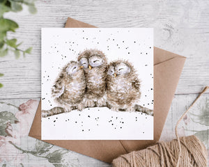Wrendale Card - Owl Together (Blank)