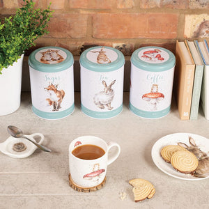 Wrendale Tea Coffee Sugar Canister Trio - Country Set