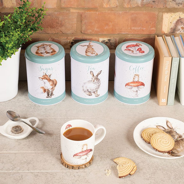 Wrendale Tea Coffee Sugar Canister Trio - Country Set