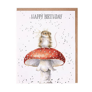 Wrendale Card - Birthday Mouse