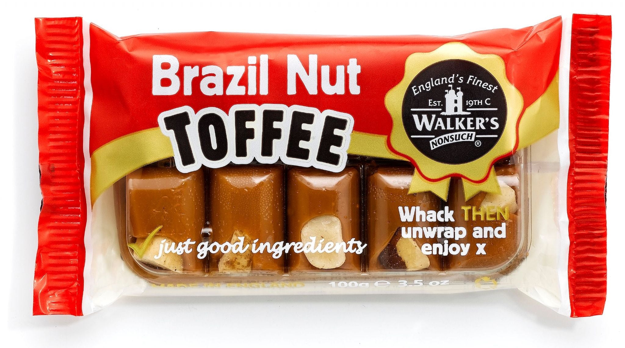 Walkers Toffee Brazil Nut
