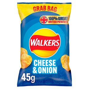 Walker's Cheese and Onion Crisps 45g