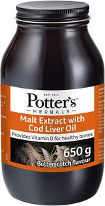 Potter's Malt Extract with Cod Liver Oil - Butterscotch