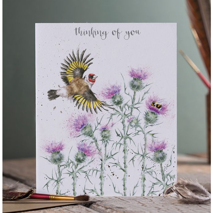 Wrendale Card - The Thistle Finch