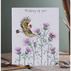 Wrendale Card - The Thistle Finch