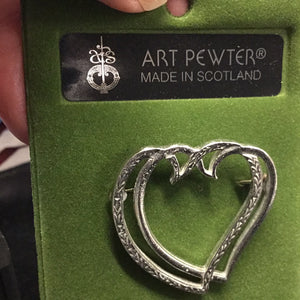 Art Pewter Two hearts Luckenbooth