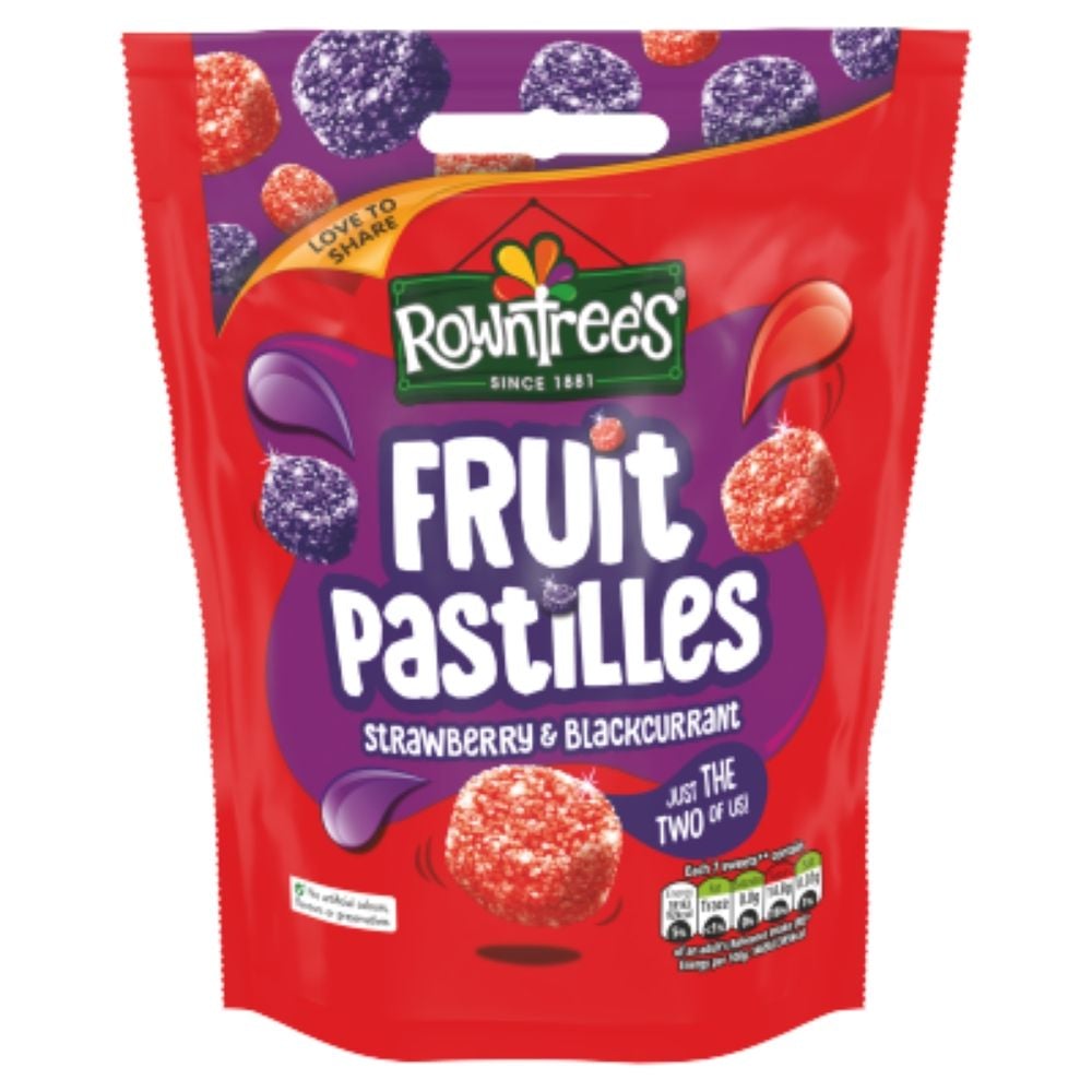 Rowntree Fruit Pastilles Strawberry and Black Currant