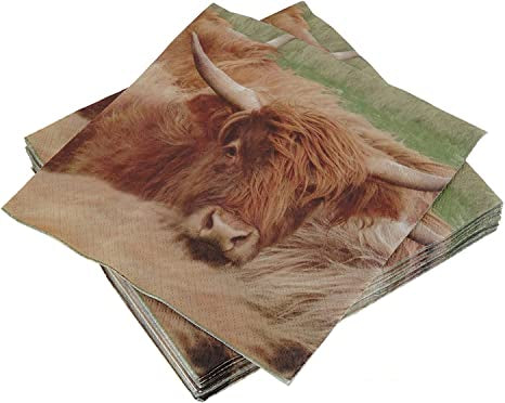 Highland Cow Lunch Napkins