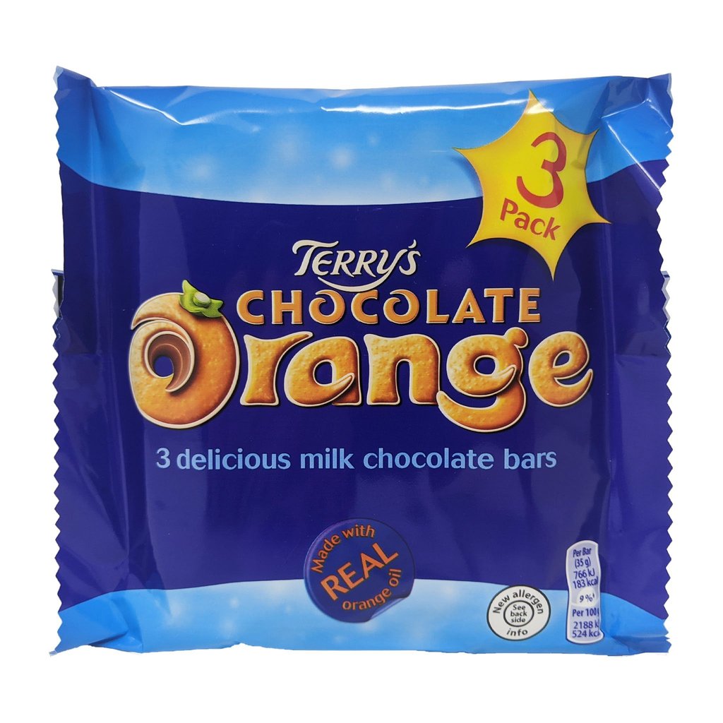 Terry's Milk Chocolate Orange Bars 3 pack