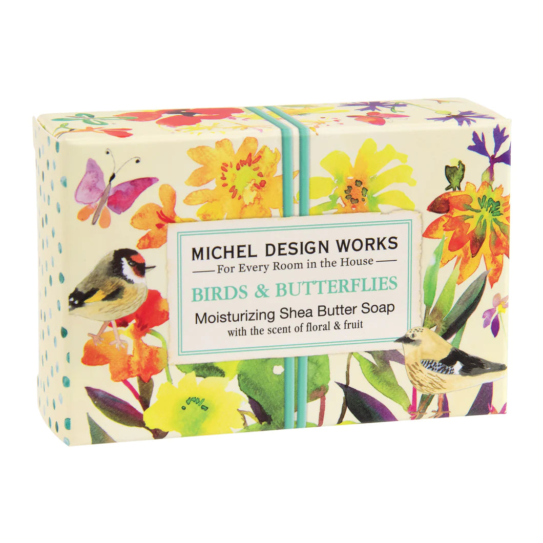 Michel Design Birds & Butterflies Boxed Soap