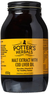 Potter's Malt Extract with Cod Liver Oil - Original