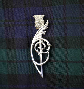Scottish Thistle Leaf Kilt Pin