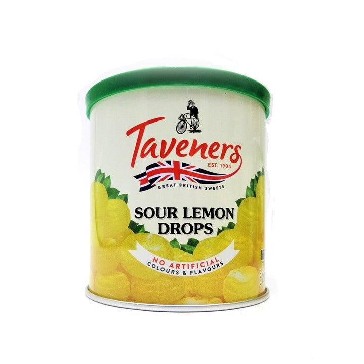 Taveners Sour Lemon Drops Tins