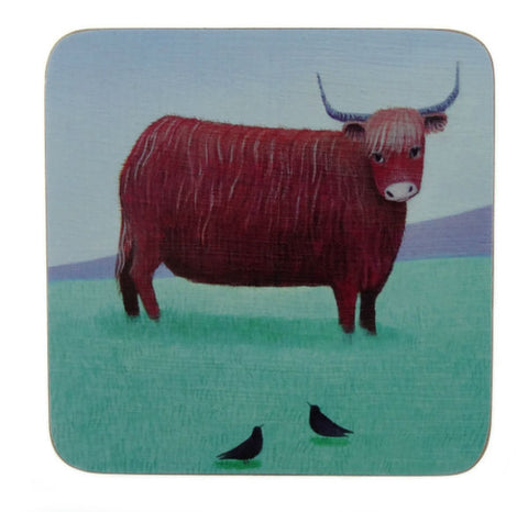 Glen Appin Coasters - Highland Cow