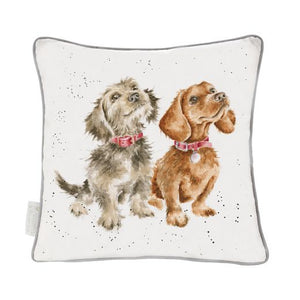 Wrendale Pillow - Two Dogs (Treat Time)