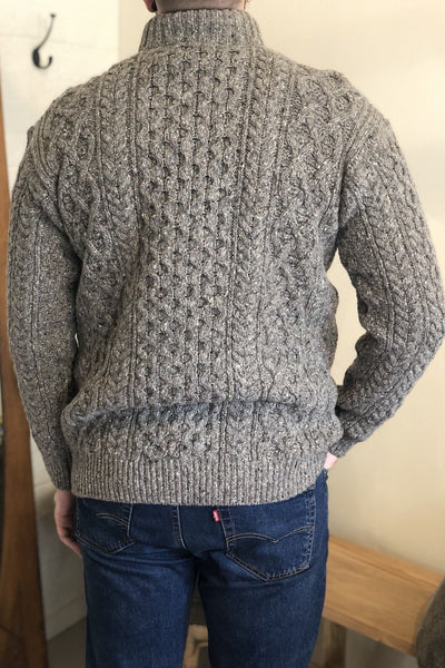 IrelandsEye Curragh Cable Troyer Sweater - Rocky Ground