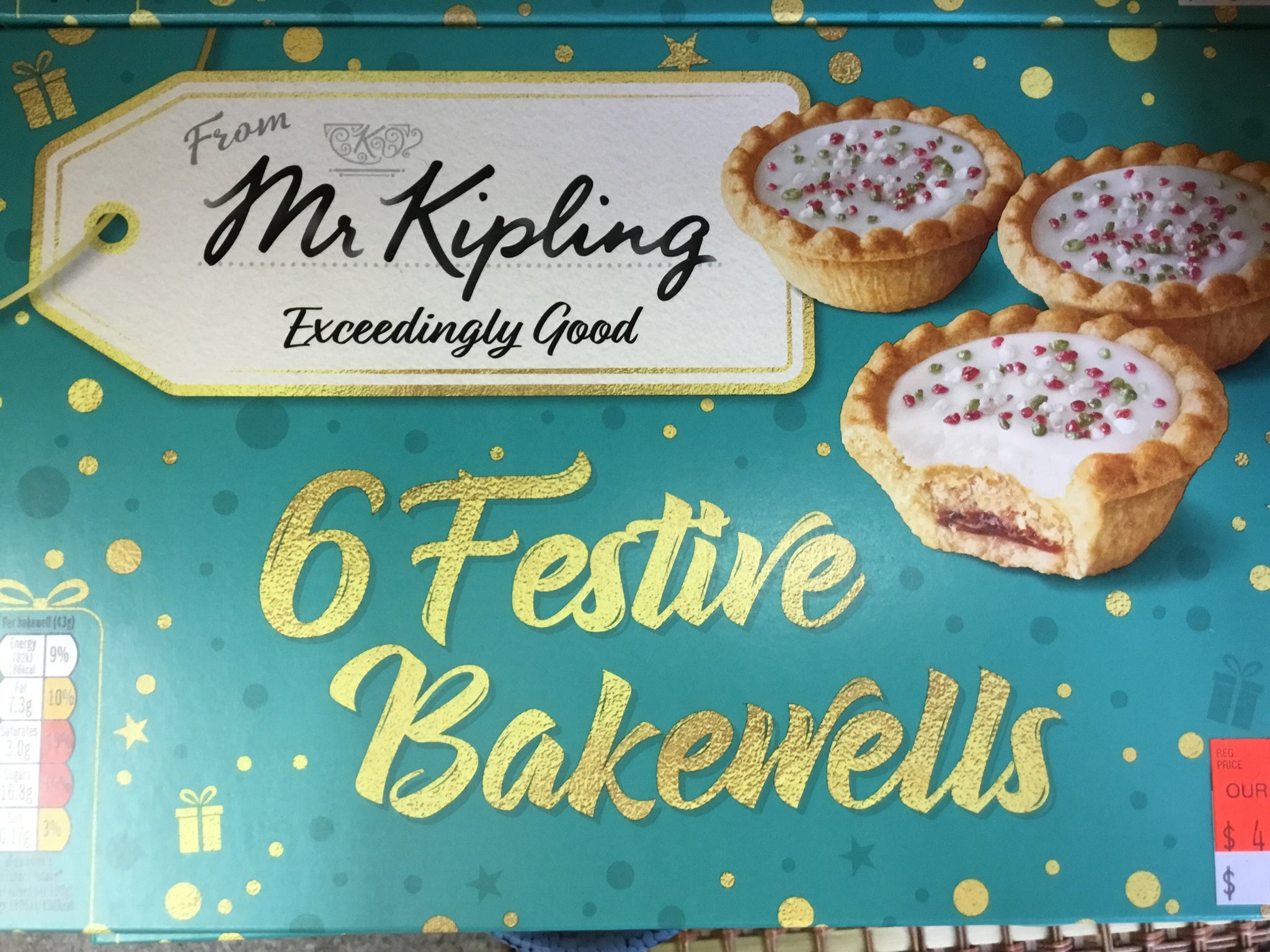 Mr. Kipling Festive Bakewells