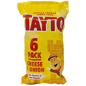 Tayto Cheese and Onion Crisps 6pk