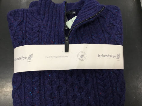 IrelandsEye Curragh Cable Troyer Sweater - NightSky
