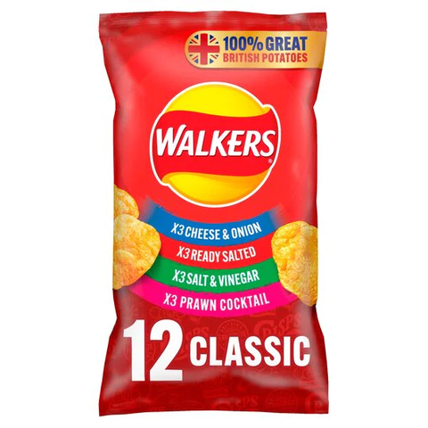 Walkers Variety Crisps 12pk