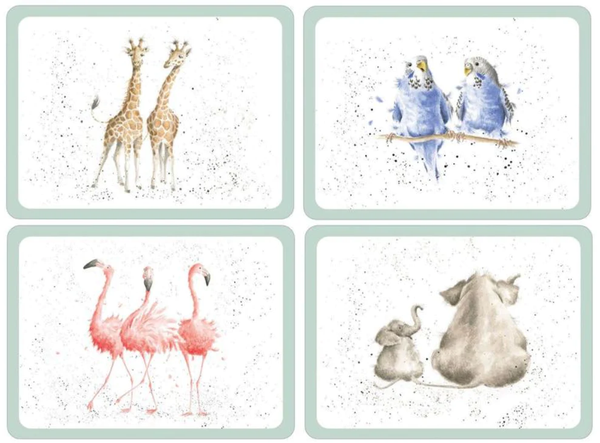 Wrendale Zoological Placemats - 4pk