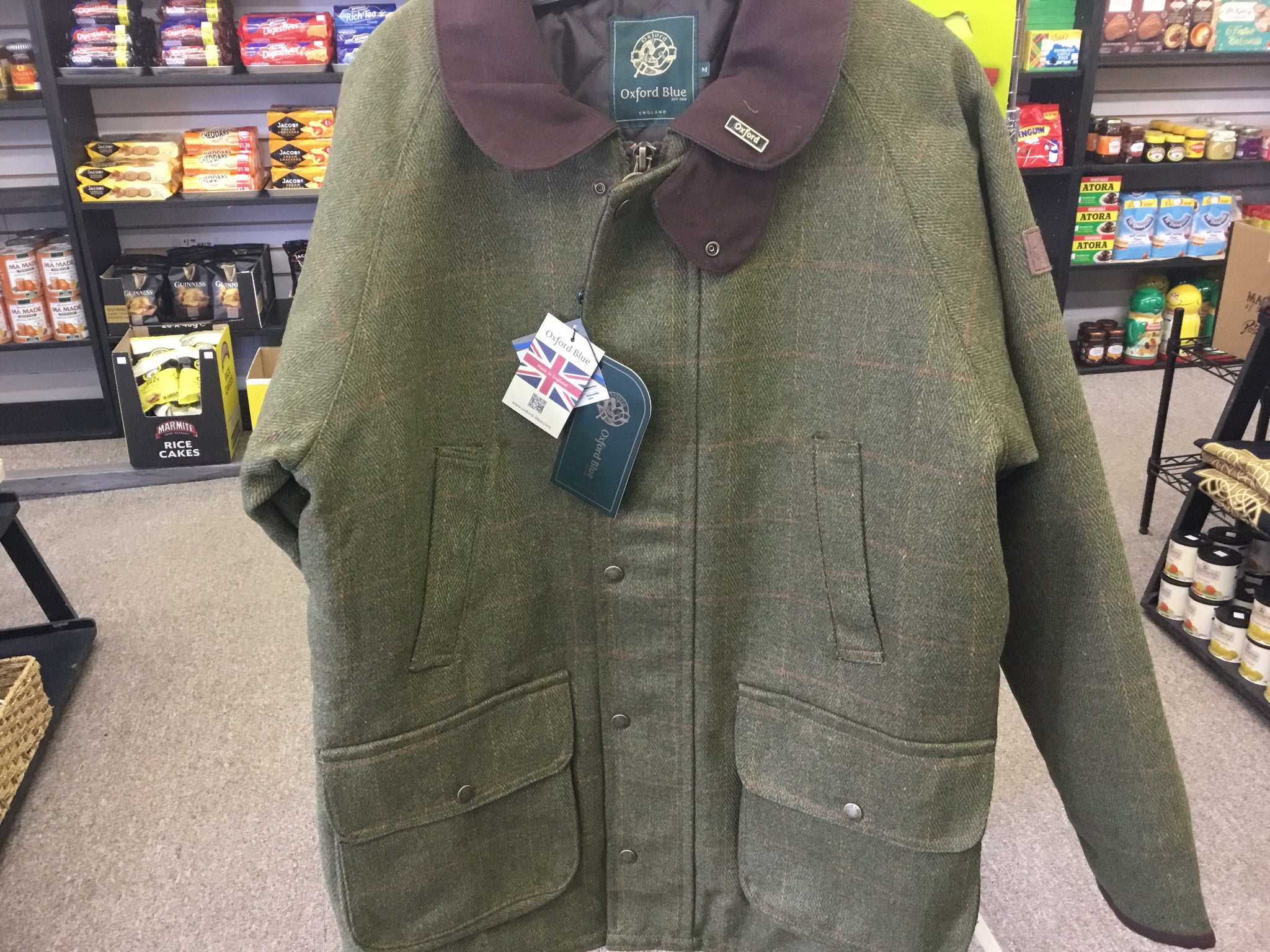 Oxford Blue Mens Brampton Tweed Jacket XL