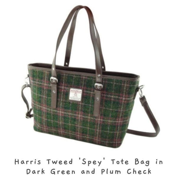 Glen Appin Harris Tweed Spey Tote Bag