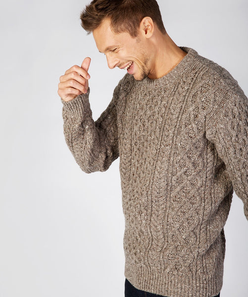 IrelandsEye Carraig Luxe Aran Sweater - RGround