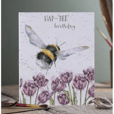 Wrendale Card - Hap-Bee Birthday