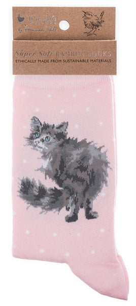 Wrendale Socks - Glamour Puss Cat